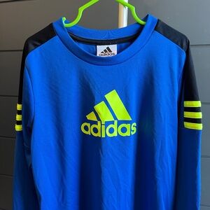 Adidas Long Sleeve Shirt in Blue and Black -  Kids Size 7 - Bundle Discount